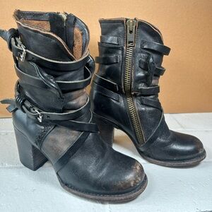 Freebird by Steven Baker Black Leather Boots